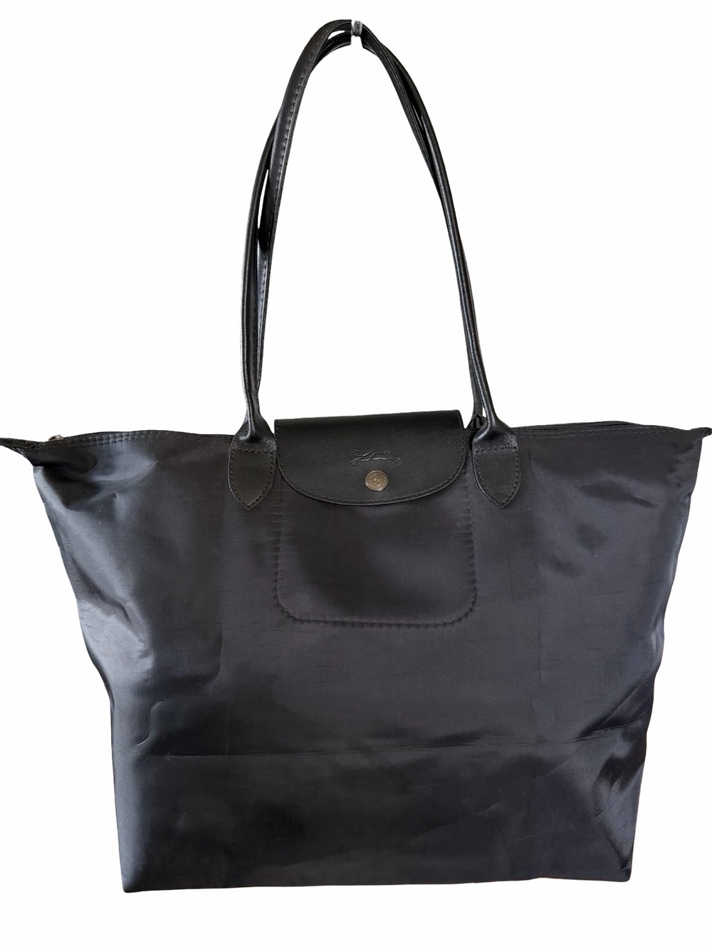 Longchamp Black Nylon Le Pliage Tote